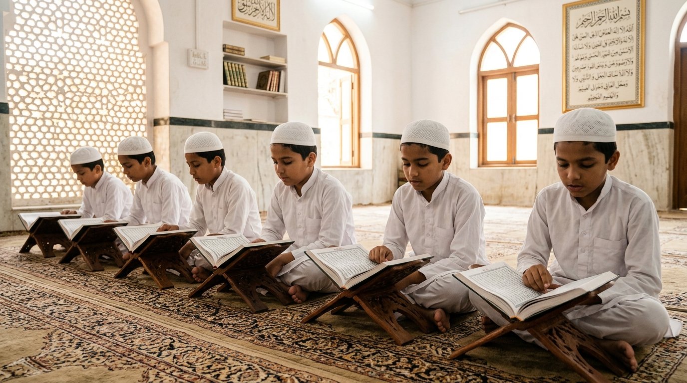 Students Memorizing Holy Quran